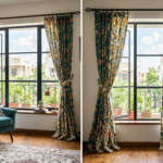Printed curtains