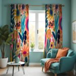 printed curtains